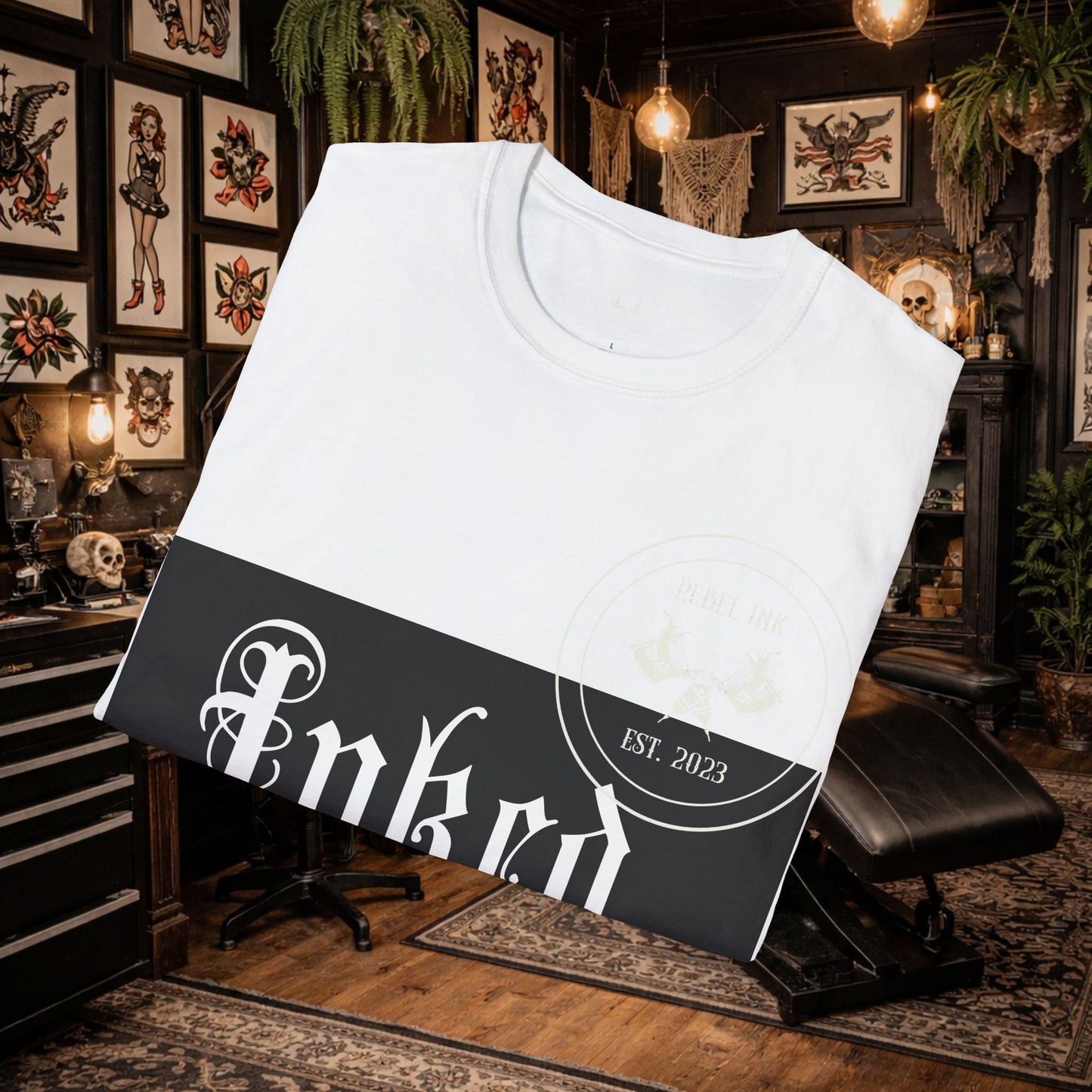 Inked Mama Unisex Softstyle T-Shirt, Stylish Casual Wear for Moms, Perfect Gift for Mother's Day, Feminine Everyday Tee, Inked Mama T-Shirt