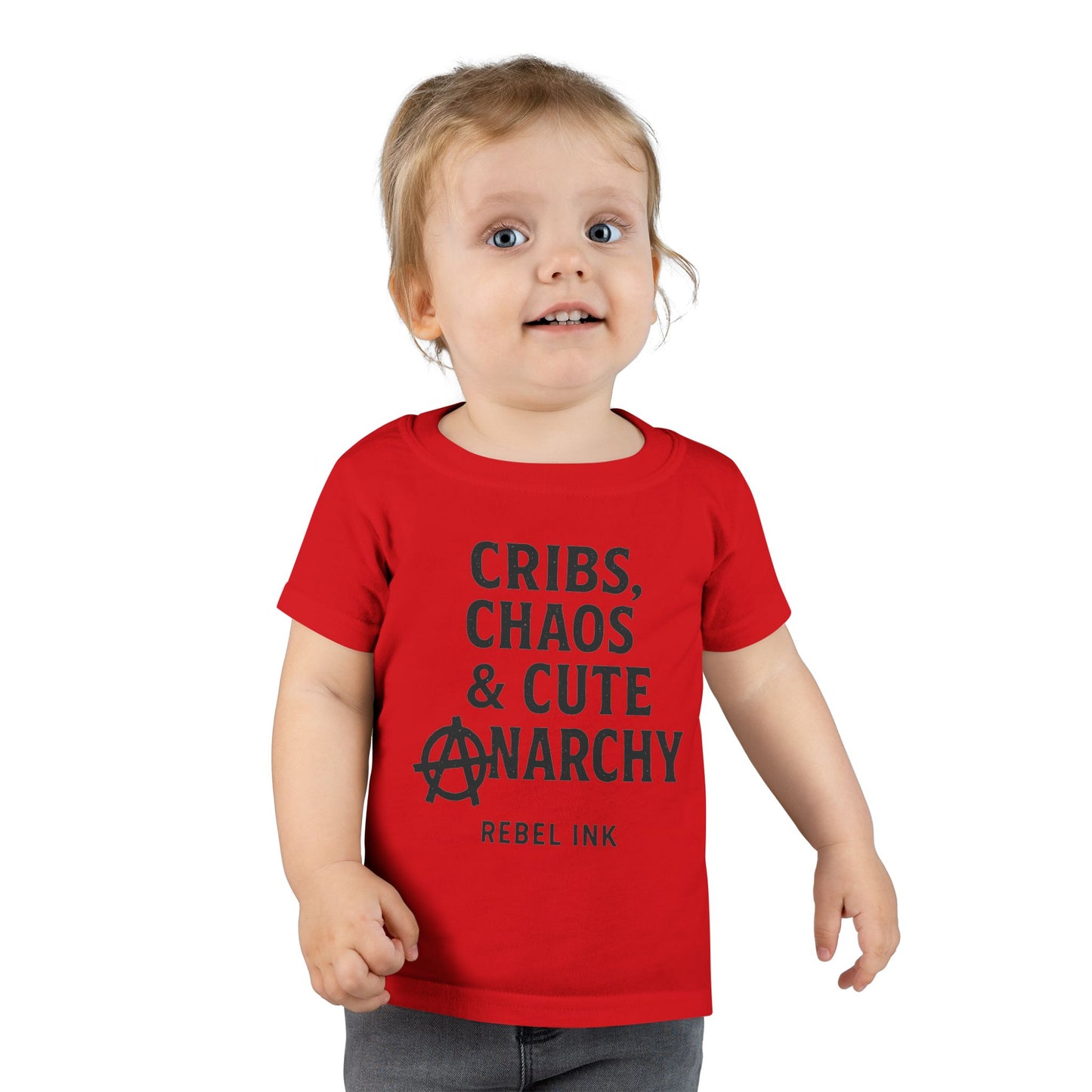 Toddler Punk T-Shirt - Cribs, Chaos & Cute Anarchy, Baby Gift, Toddler Outfits, Playtime Apparel, Kids' Graphic Tee