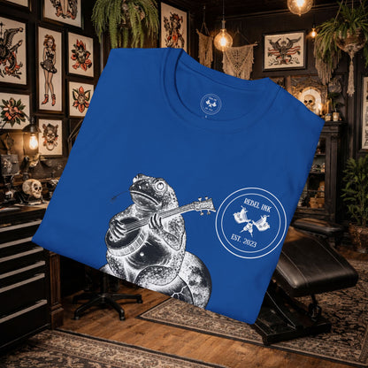 Born Wild Rebel Frog Tattoo T-Shirt