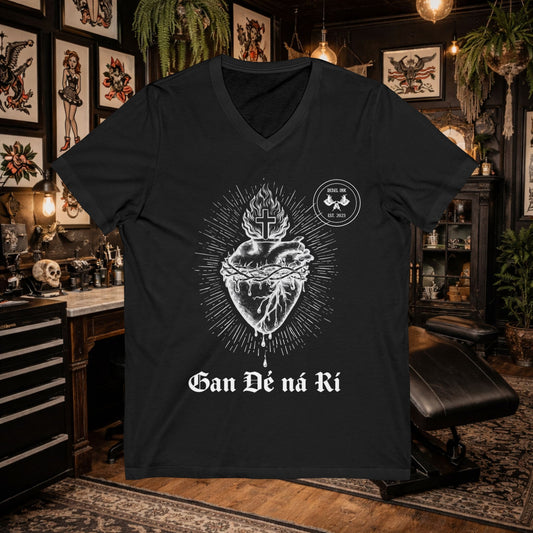 Scared Heart "Without God Nor King" V-Neck Tee