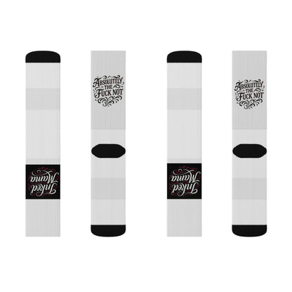 Funny Sublimation Socks, Unique Gift for Friends, Quirky Apparel, Special for Birthdays, Holidays, Celebrations