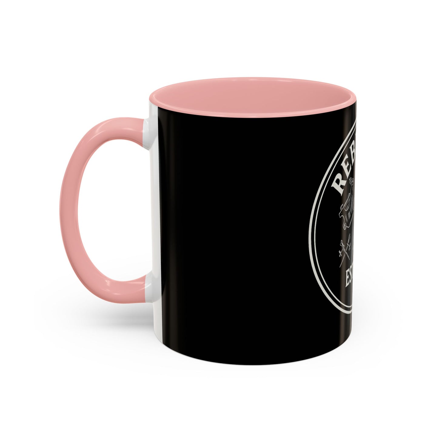 Rebel Ink Coffee Mug - Edgy Black Ceramic Cup, Tattoo Studio Decor, Gift for Tattoo Lovers, Customizable, Unique Drinkware