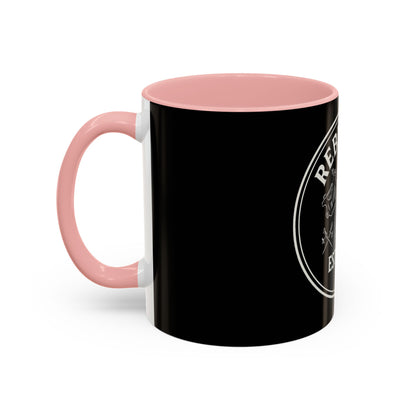 Rebel Ink Coffee Mug - Edgy Black Ceramic Cup, Tattoo Studio Decor, Gift for Tattoo Lovers, Customizable, Unique Drinkware