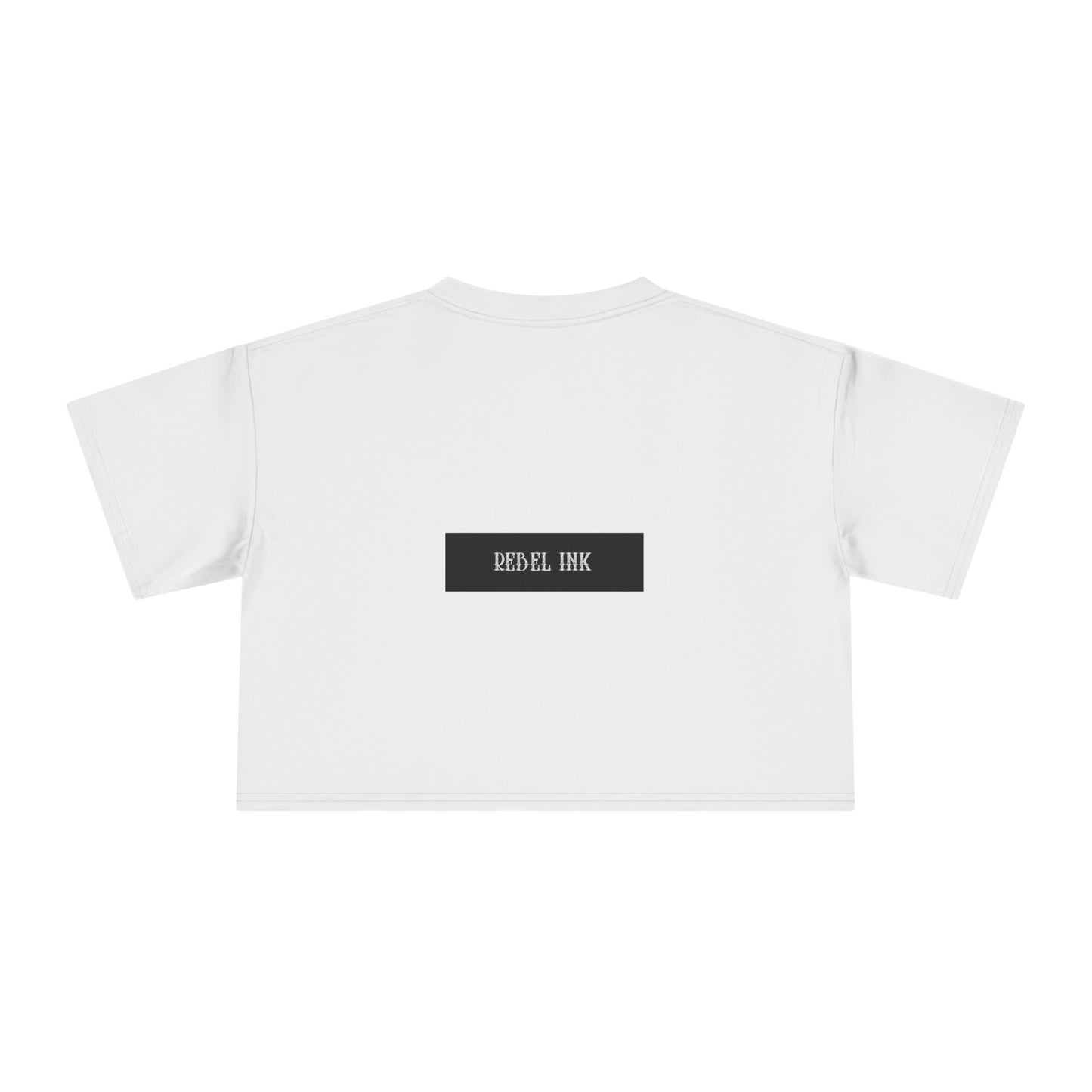Rebel Ink Women's Crop Tee, Edgy Graphic Tee, Fashionable Summer Top, Casual Statement Shirt, Alternative Style Apparel