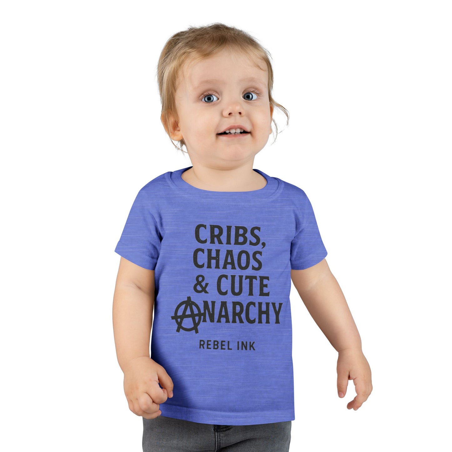 Toddler Punk T-Shirt - Cribs, Chaos & Cute Anarchy, Baby Gift, Toddler Outfits, Playtime Apparel, Kids' Graphic Tee