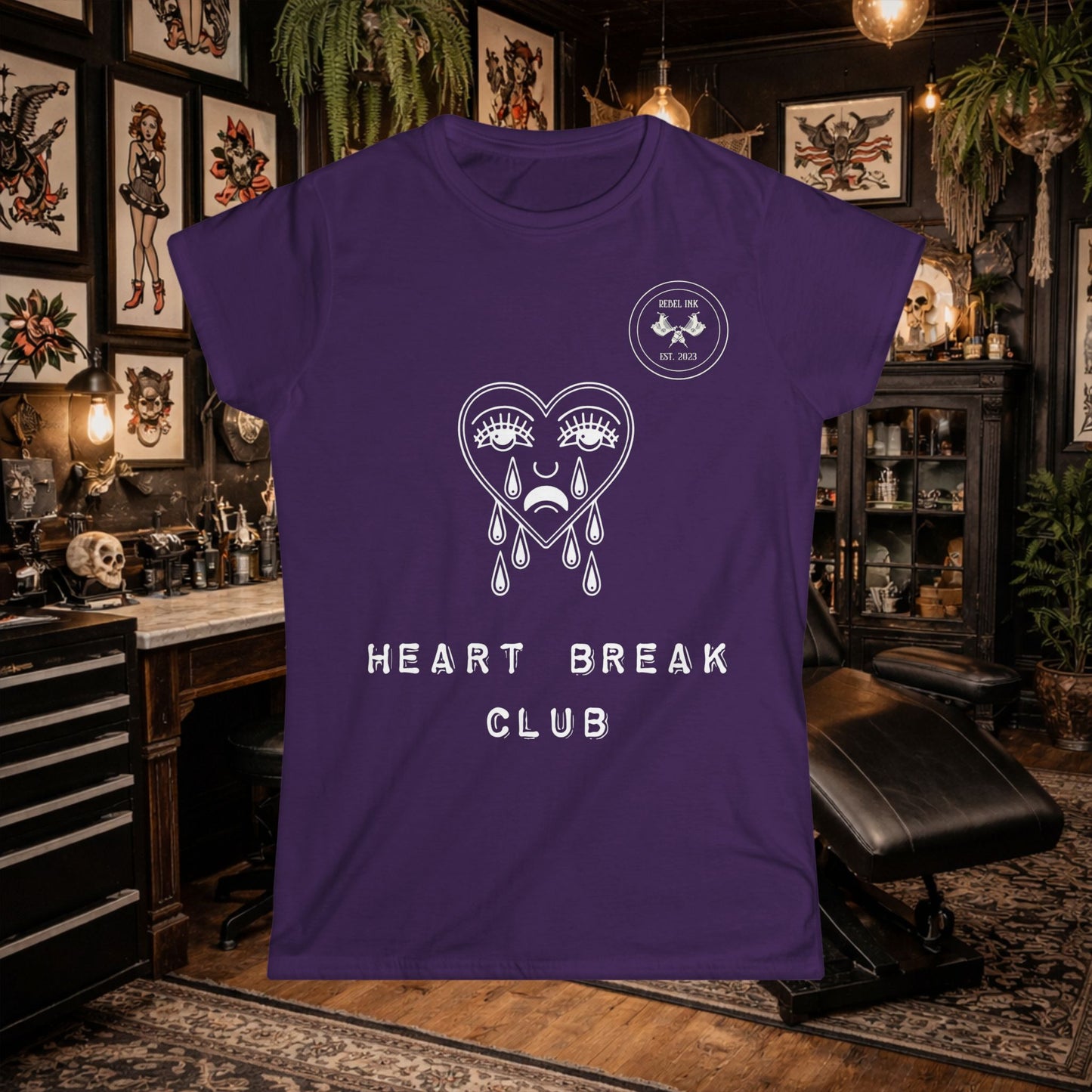 Crying Rebel Heartbreak Club T Shirt