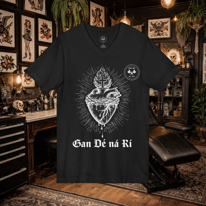 Scared Heart "Without God Nor King" V-Neck Tee