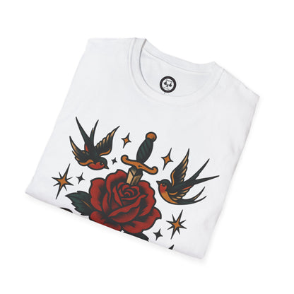 Rebel Ink Unisex Softstyle T-Shirt | Tattoo Vibe, Casual Wear, Unisex Fashion, Gift for Tattoo Lovers, Everyday Style