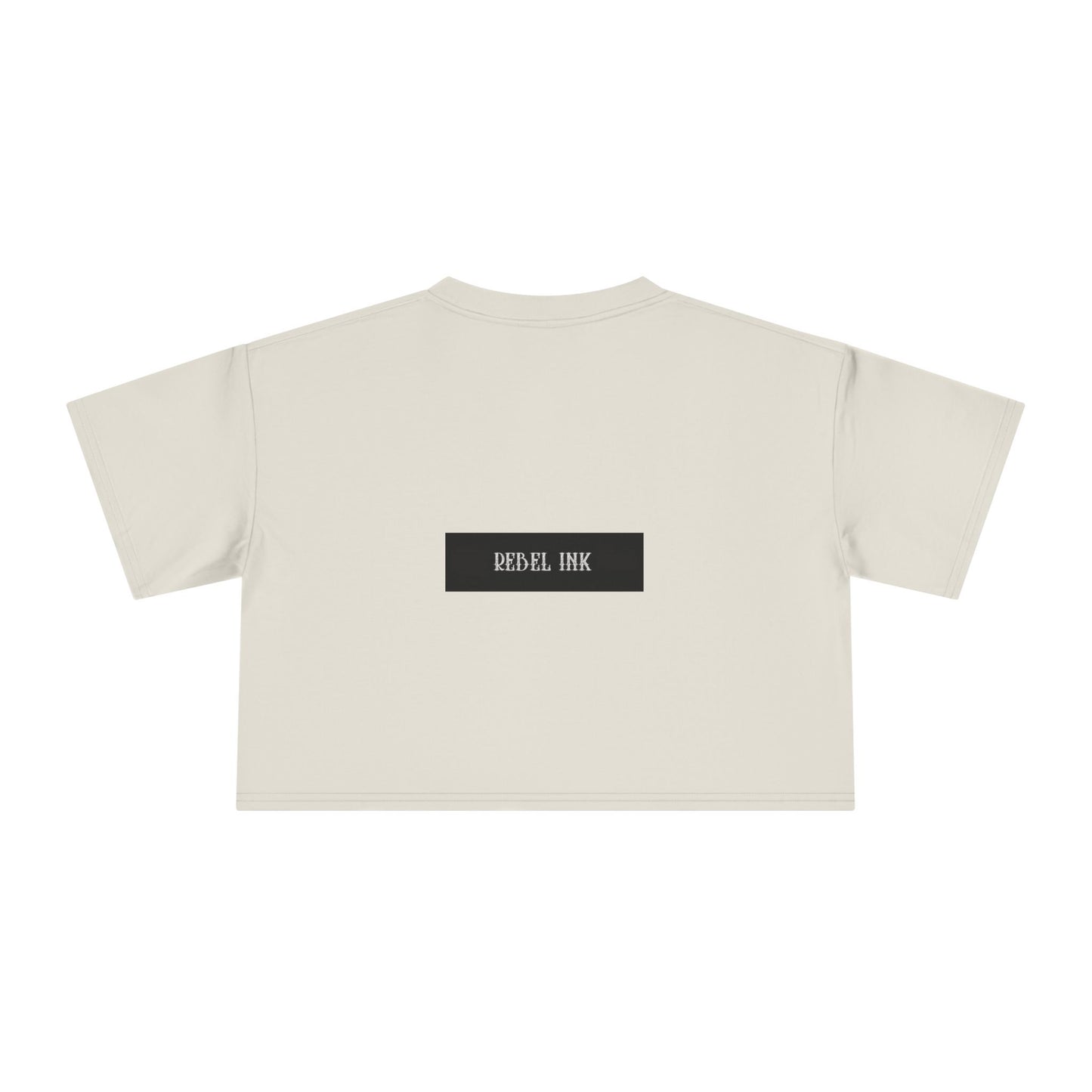 Rebel Ink Women's Crop Tee, Edgy Graphic Tee, Fashionable Summer Top, Casual Statement Shirt, Alternative Style Apparel