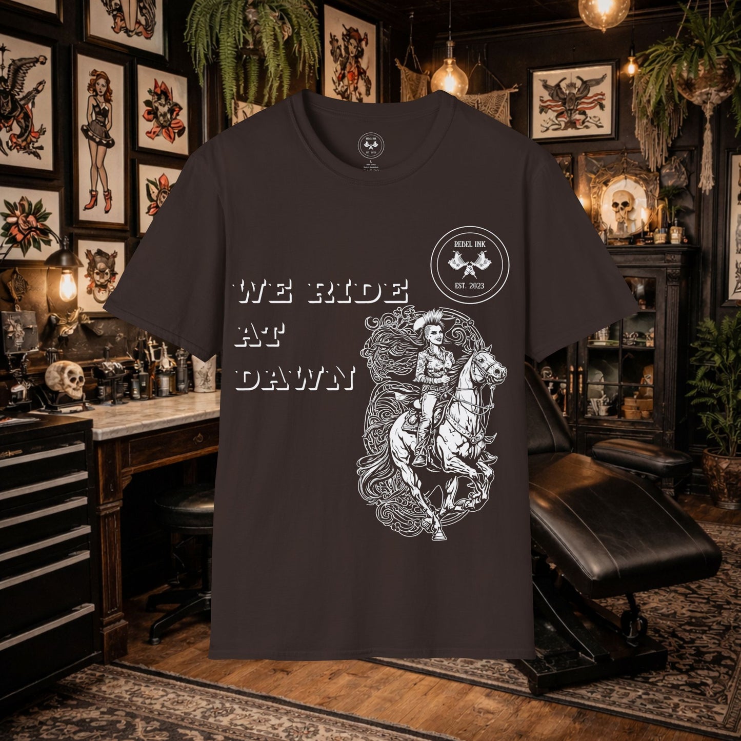 We Ride at Dawn T‑Shirt