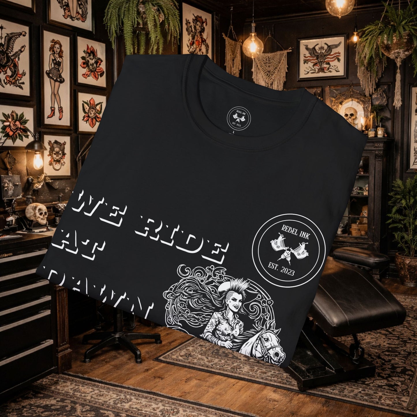 We Ride at Dawn T‑Shirt