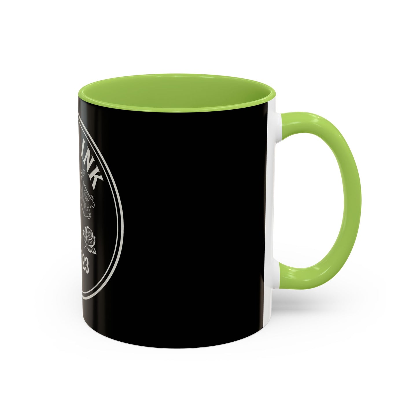 Rebel Ink Coffee Mug - Edgy Black Ceramic Cup, Tattoo Studio Decor, Gift for Tattoo Lovers, Customizable, Unique Drinkware