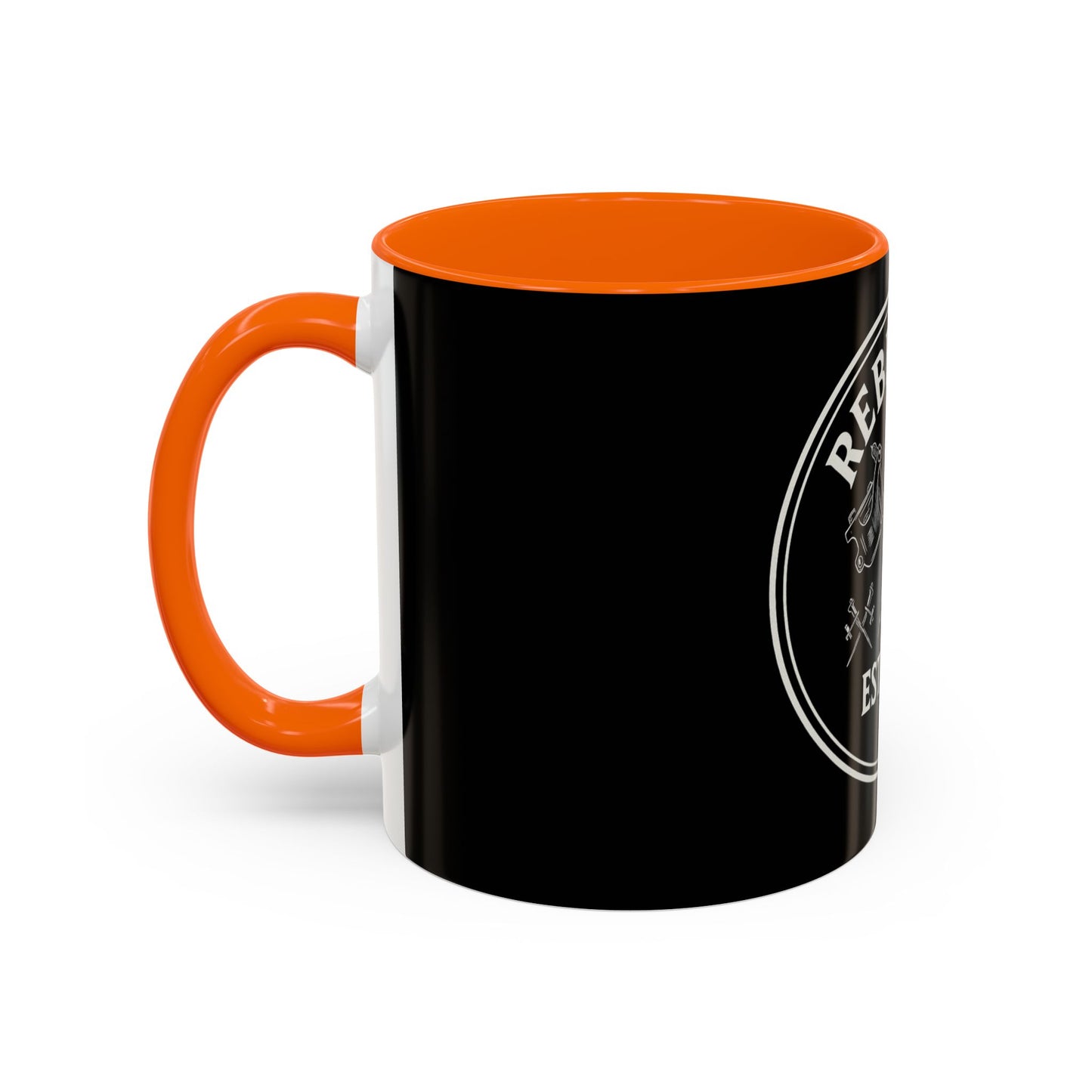 Rebel Ink Coffee Mug - Edgy Black Ceramic Cup, Tattoo Studio Decor, Gift for Tattoo Lovers, Customizable, Unique Drinkware