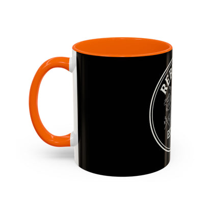 Rebel Ink Coffee Mug - Edgy Black Ceramic Cup, Tattoo Studio Decor, Gift for Tattoo Lovers, Customizable, Unique Drinkware