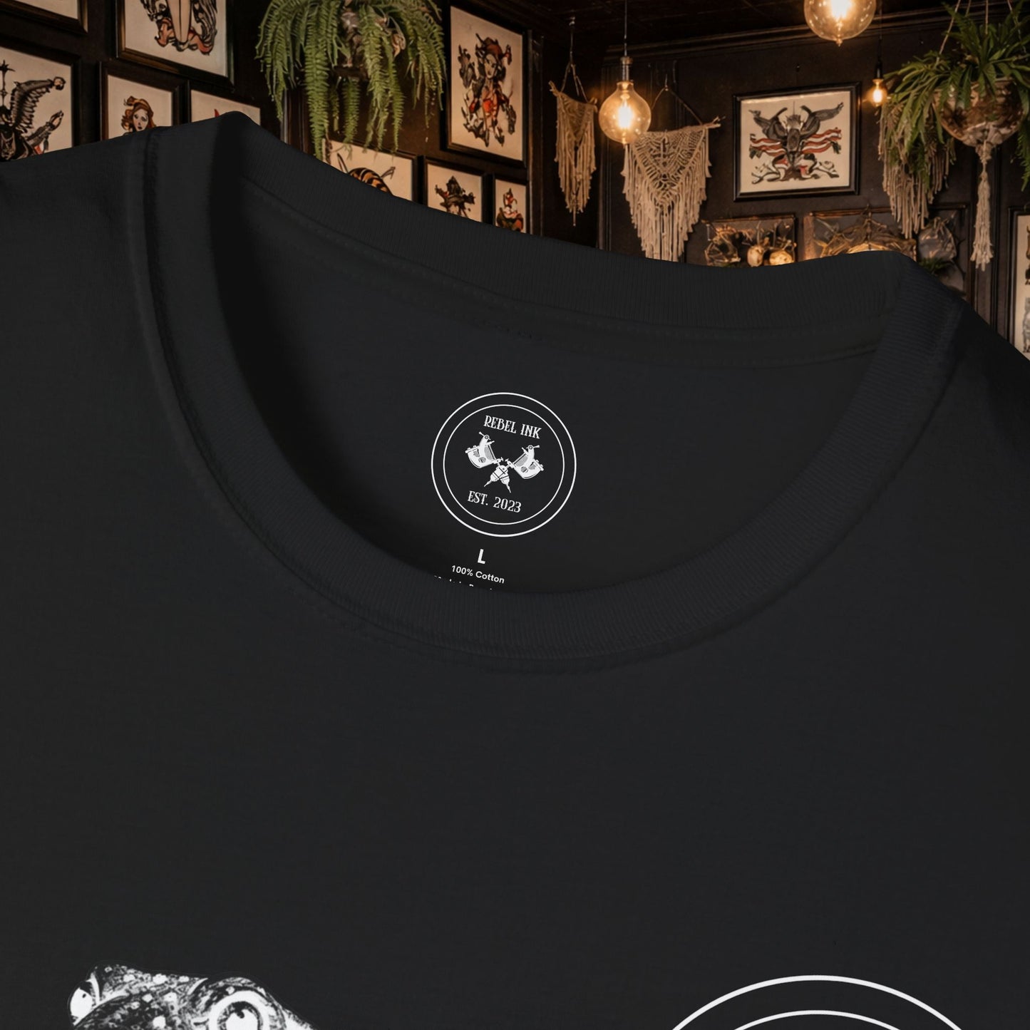 Born Wild Frog Tattoo T-Shirt
