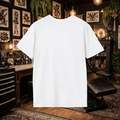 We were never tamed logo white T-shirt