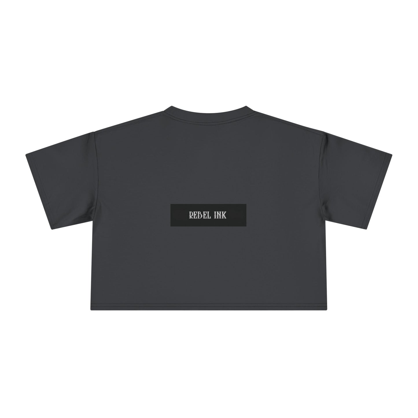 Rebel Ink Women's Crop Tee, Edgy Graphic Tee, Fashionable Summer Top, Casual Statement Shirt, Alternative Style Apparel