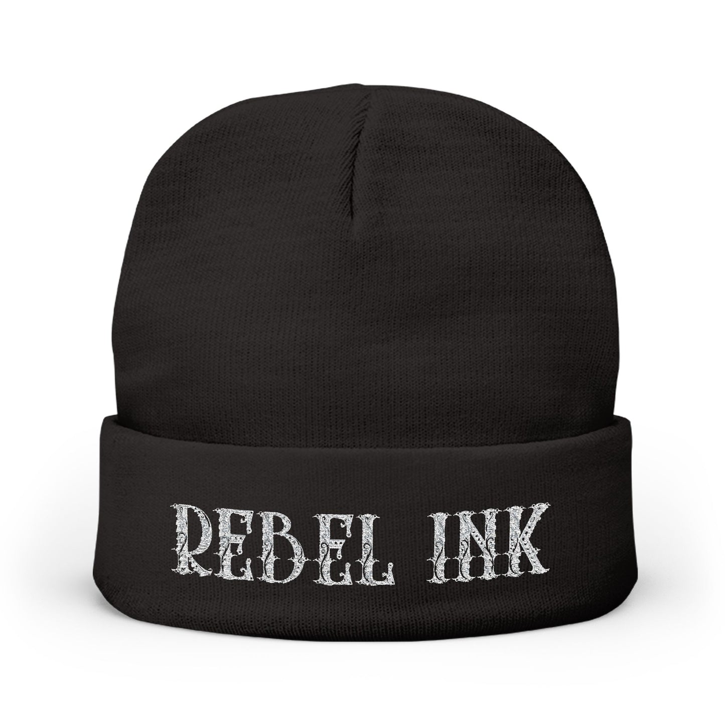 Rebel Ink Embroidered Knit Beanie