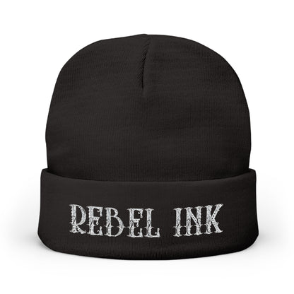 Rebel Ink Embroidered Knit Beanie