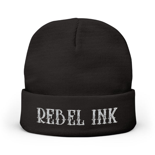 Rebel Ink Embroidered Knit Beanie