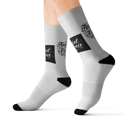 Funny Sublimation Socks, Unique Gift for Friends, Quirky Apparel, Special for Birthdays, Holidays, Celebrations
