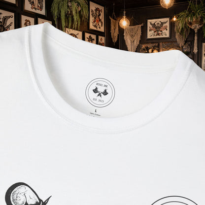 We were never tamed logo white T-shirt