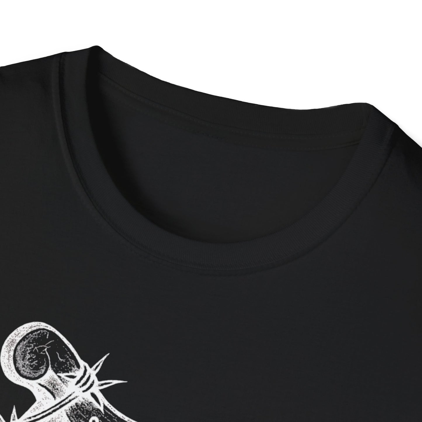 Unisex T-Shirt with Cool Irish Harp Wrapped in Barbed Wire Design