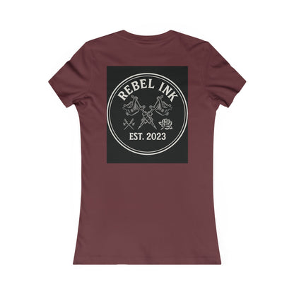 Rebel Ink Tee, Women's Graphic T-Shirt, Edgy Casual Wear, Perfect Gift for Tattoo Lovers, Street Style Apparel, Cool Summer Top