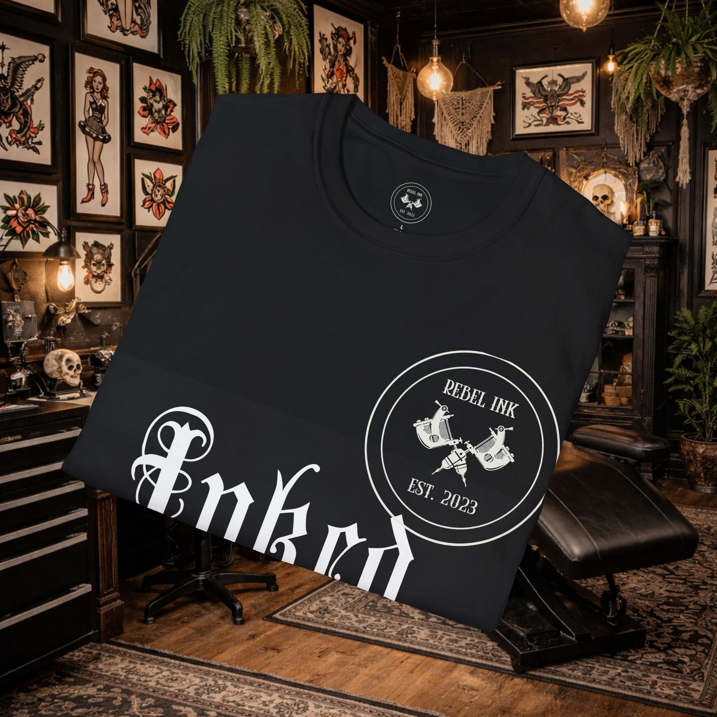 Inked Mama Unisex Softstyle T-Shirt, Stylish Casual Wear for Moms, Perfect Gift for Mother's Day, Feminine Everyday Tee, Inked Mama T-Shirt