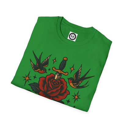 Rebel Ink Unisex Softstyle T-Shirt | Tattoo Vibe, Casual Wear, Unisex Fashion, Gift for Tattoo Lovers, Everyday Style