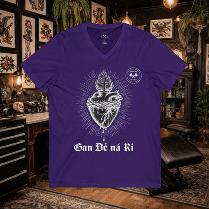 Scared Heart "Without God Nor King" V-Neck Tee