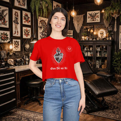 Cropped T-shirt Without God Nor King