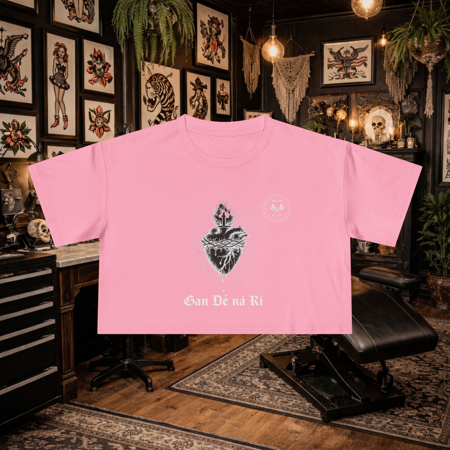 Cropped T-shirt Without God Nor King