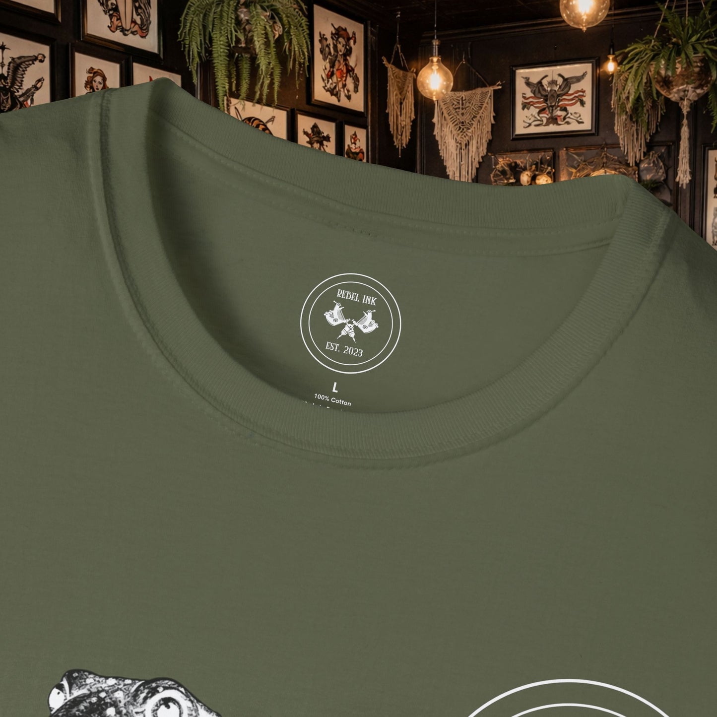 Born Wild Frog Tattoo T-Shirt