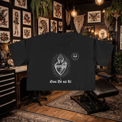 Cropped T-shirt Without God Nor King
