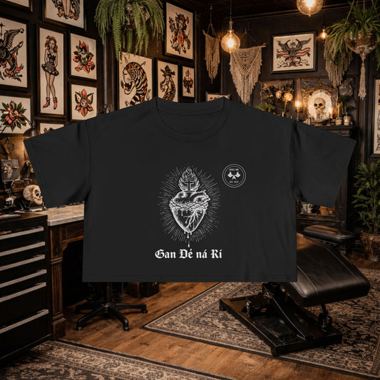 Cropped T-shirt Without God Nor King