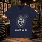 Scared Heart "Without God Nor King" V-Neck Tee
