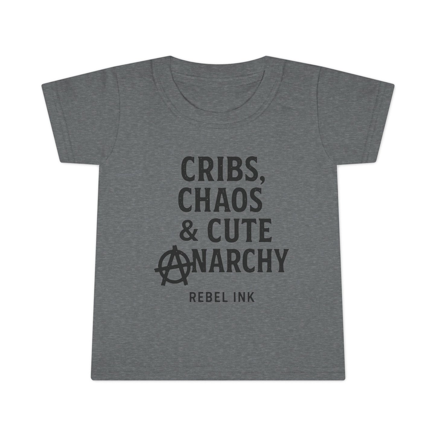 Toddler Punk T-Shirt - Cribs, Chaos & Cute Anarchy, Baby Gift, Toddler Outfits, Playtime Apparel, Kids' Graphic Tee