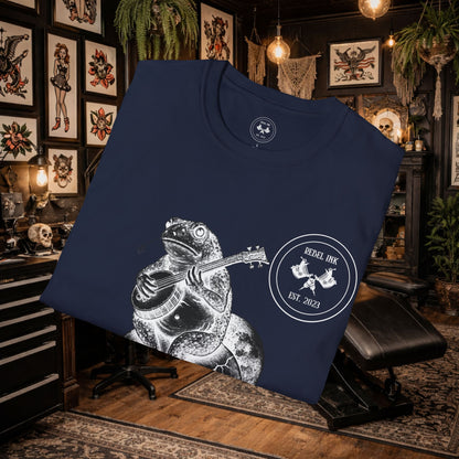 Born Wild Rebel Frog Tattoo T-Shirt