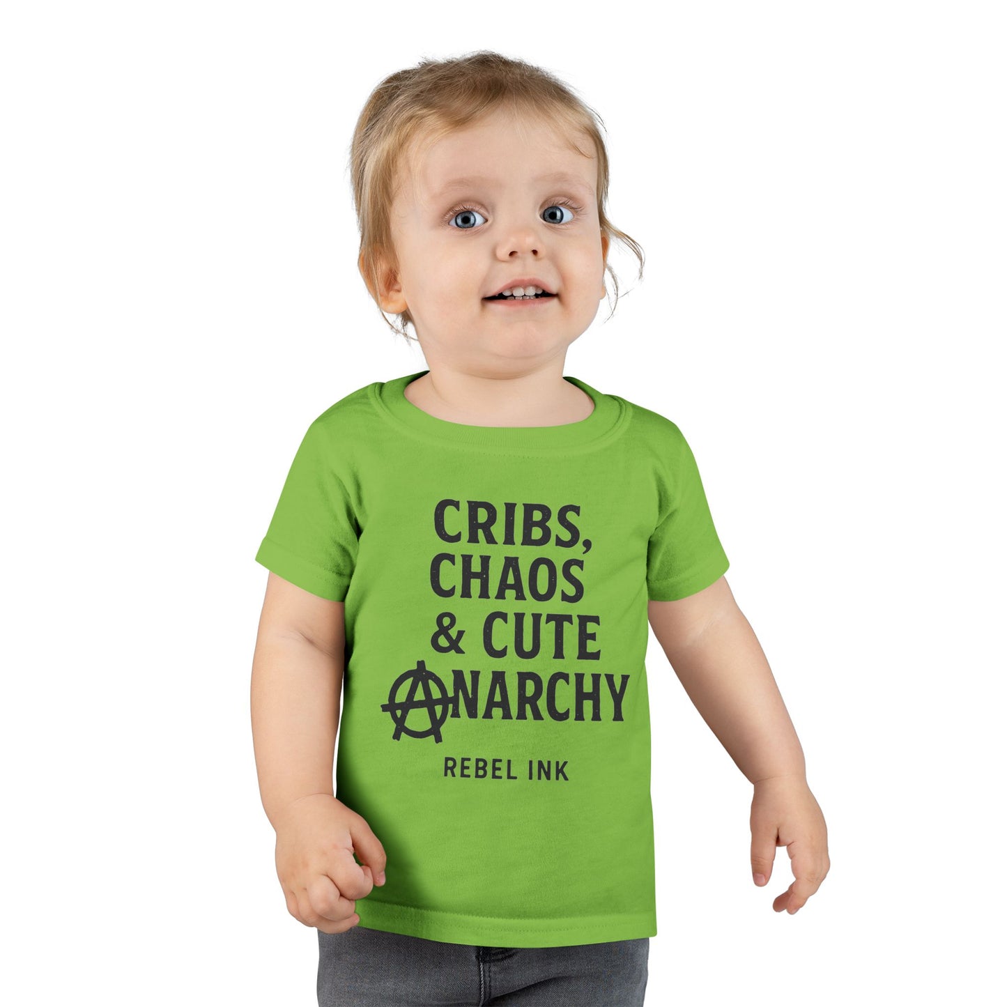 Toddler Punk T-Shirt - Cribs, Chaos & Cute Anarchy, Baby Gift, Toddler Outfits, Playtime Apparel, Kids' Graphic Tee