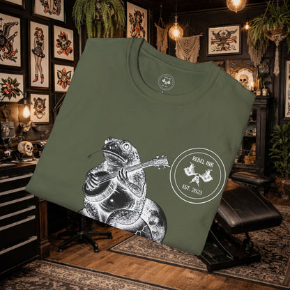 Born Wild Frog Tattoo T-Shirt