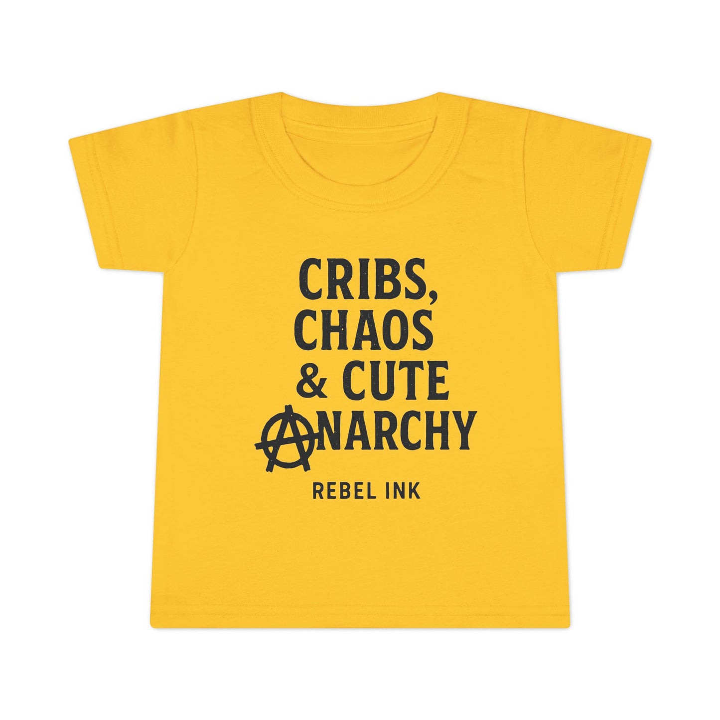 Toddler Punk T-Shirt - Cribs, Chaos & Cute Anarchy, Baby Gift, Toddler Outfits, Playtime Apparel, Kids' Graphic Tee