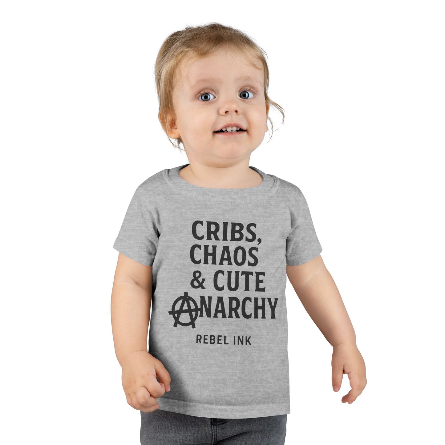 Toddler Punk T-Shirt - Cribs, Chaos & Cute Anarchy, Baby Gift, Toddler Outfits, Playtime Apparel, Kids' Graphic Tee