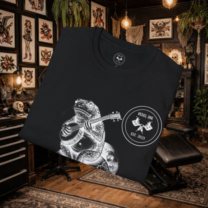 Born Wild Rebel Frog Tattoo T-Shirt
